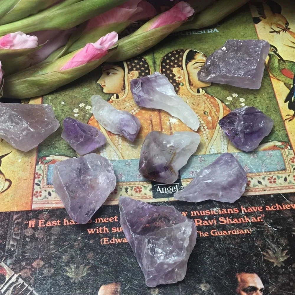 Amethyst Points Stones PROTECTION NWOT 15 Pcs - Picture 3 of 7